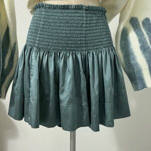 Natural Life Silky Smocked High Rise Mini Skort Size: S